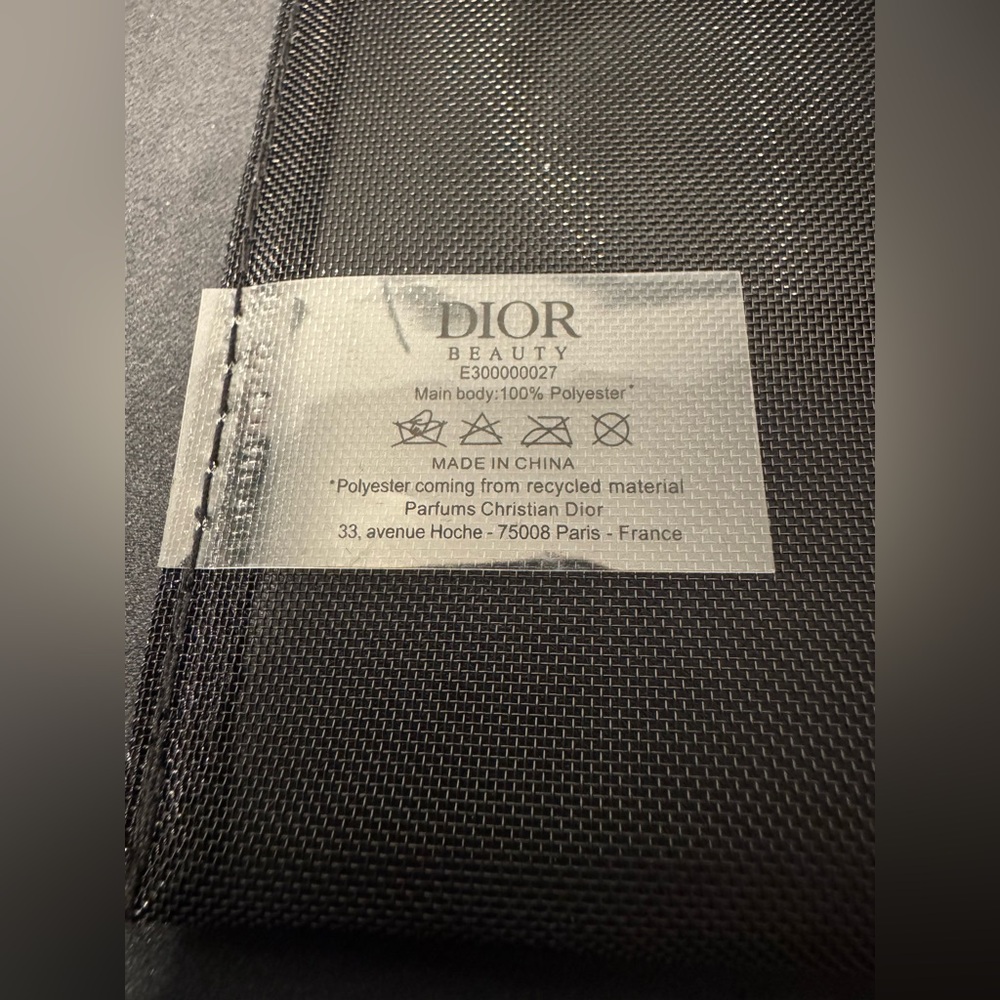 Dior Oblique Velvet Logo Geometric Large Mesh Tote - Black - GWP - New - Picture 9 of 11